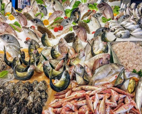 Vis op de markt van Palermo